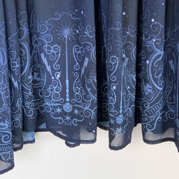 Rare women’s Torrid Harry Potter Hogwarts Plus-Size Border Skater Dress SIZE 1 - Picture 8 of 12